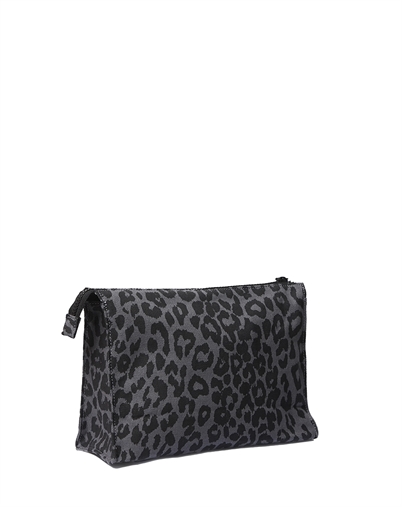 Lala Berlin - Pili Canvas Toilettaske - Asphalt Leo